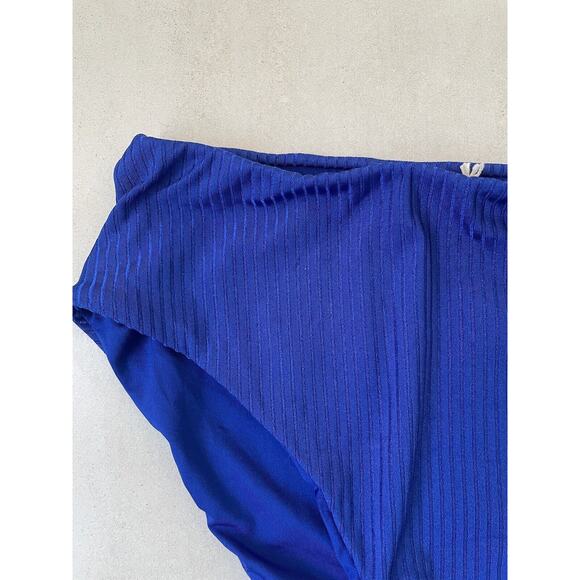 Kenny Flowers Swim Bikini Bottom High Waist The Capri Ribbed Swimwear - Picture 2 of 9